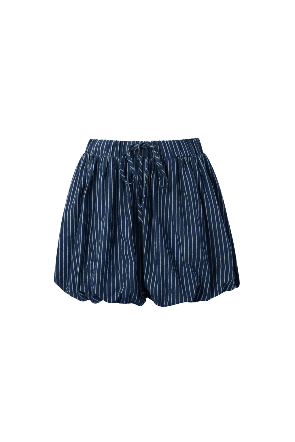 Shorts Mujer de Algodón a Rayas — Cintura Elástica, Estilo Casual