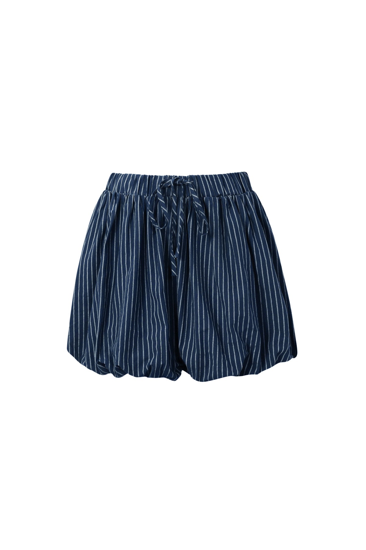 Shorts Mujer de Algodón a Rayas — Cintura Elástica, Estilo Casual