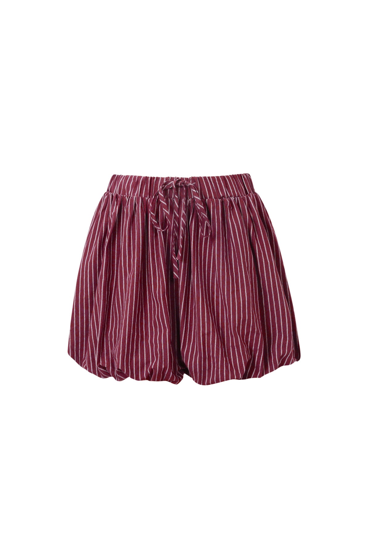 Shorts Mujer de Algodón a Rayas — Cintura Elástica, Estilo Casual