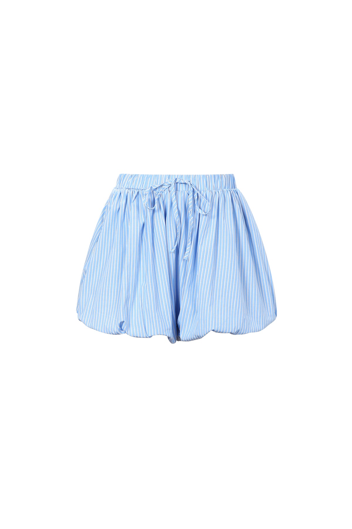Shorts Mujer de Algodón a Rayas — Cintura Elástica, Estilo Casual