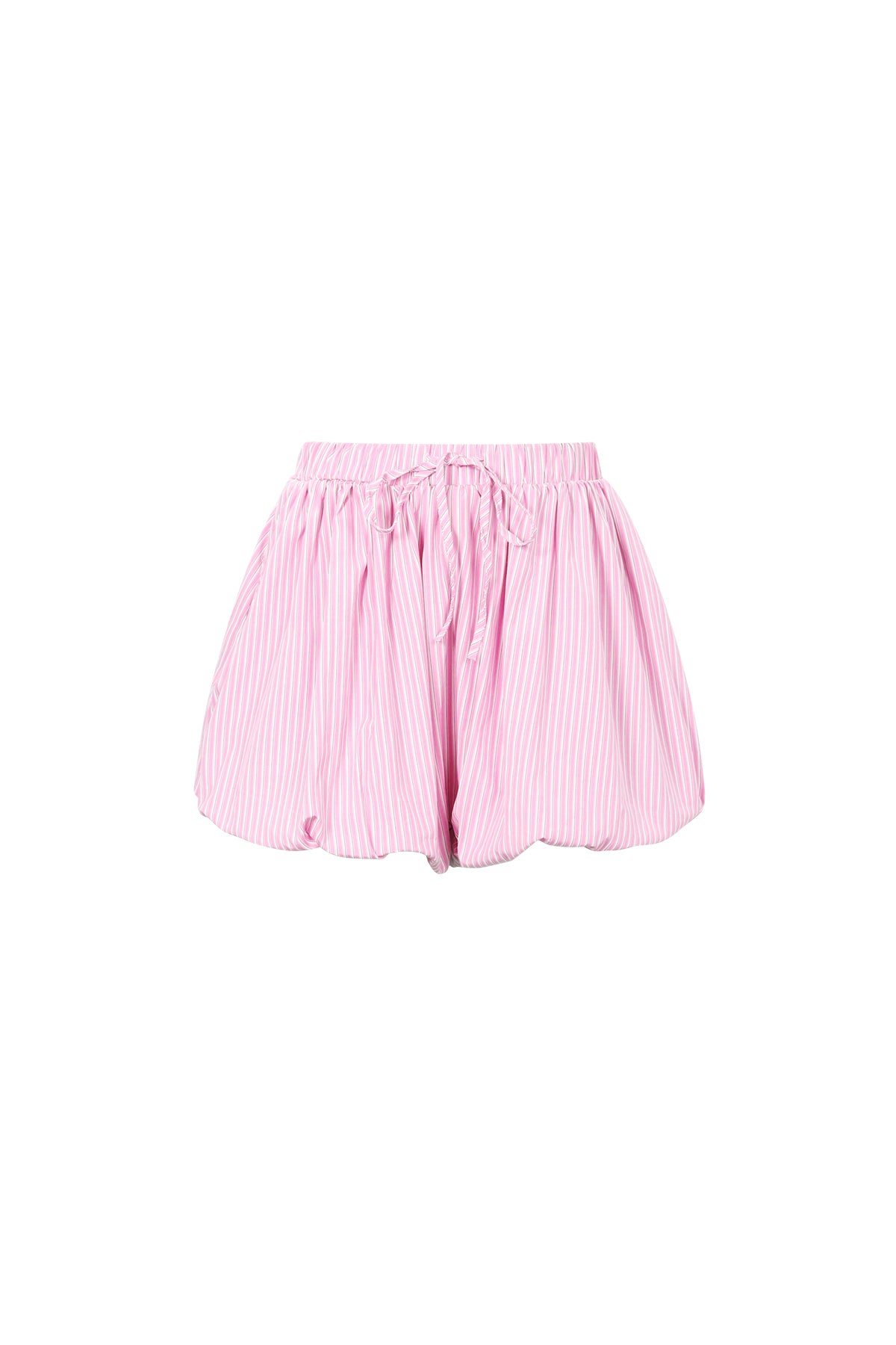 Shorts Mujer de Algodón a Rayas — Cintura Elástica, Estilo Casual