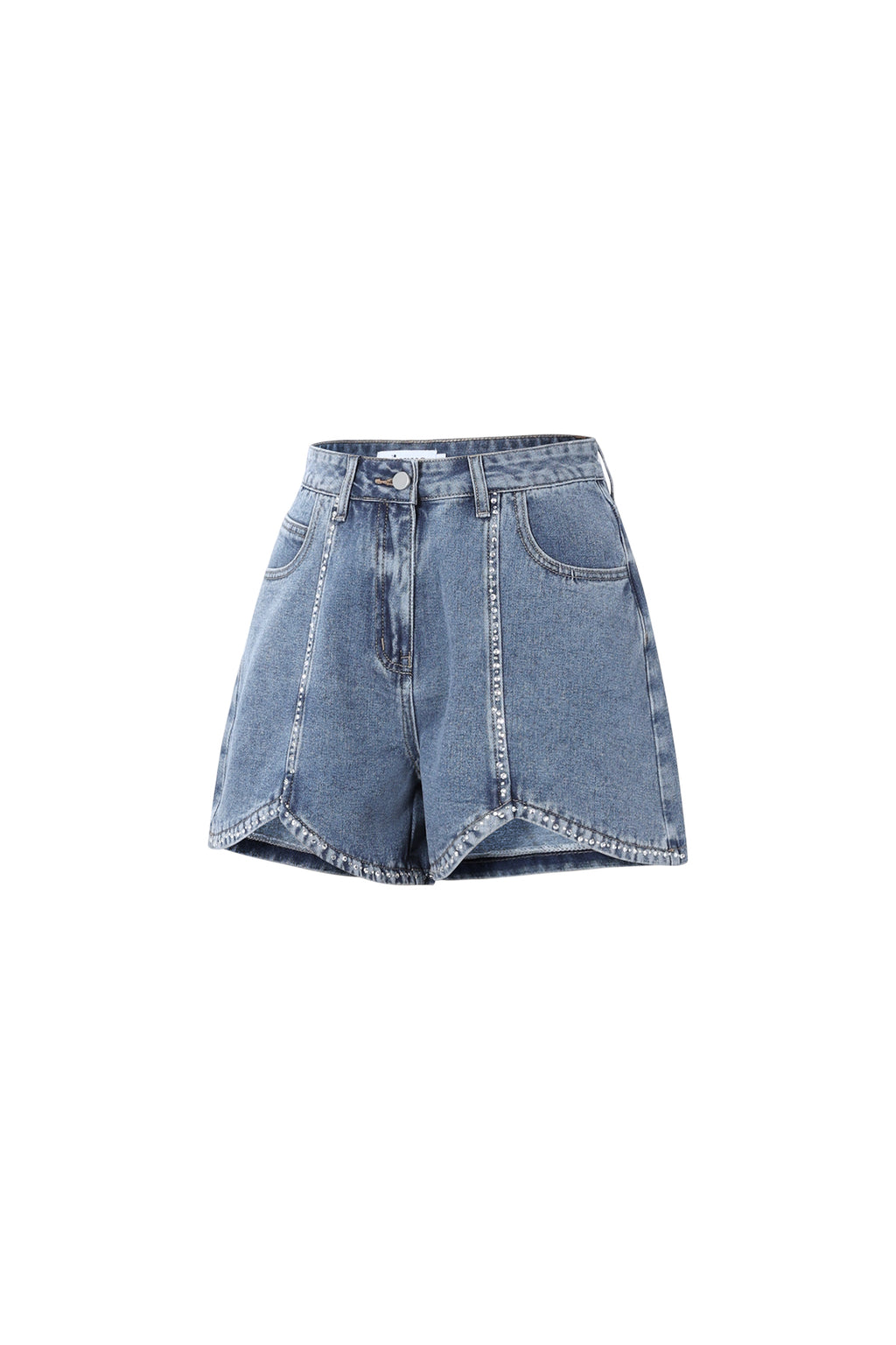 Pantalón corto vaquero con strass