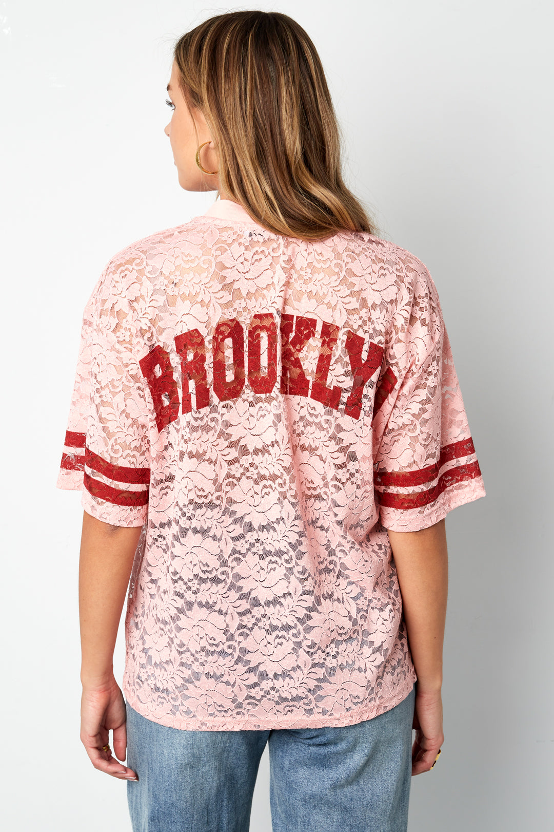 Woven Polyester Fiber Camiseta Mujer Sporty Color Clash